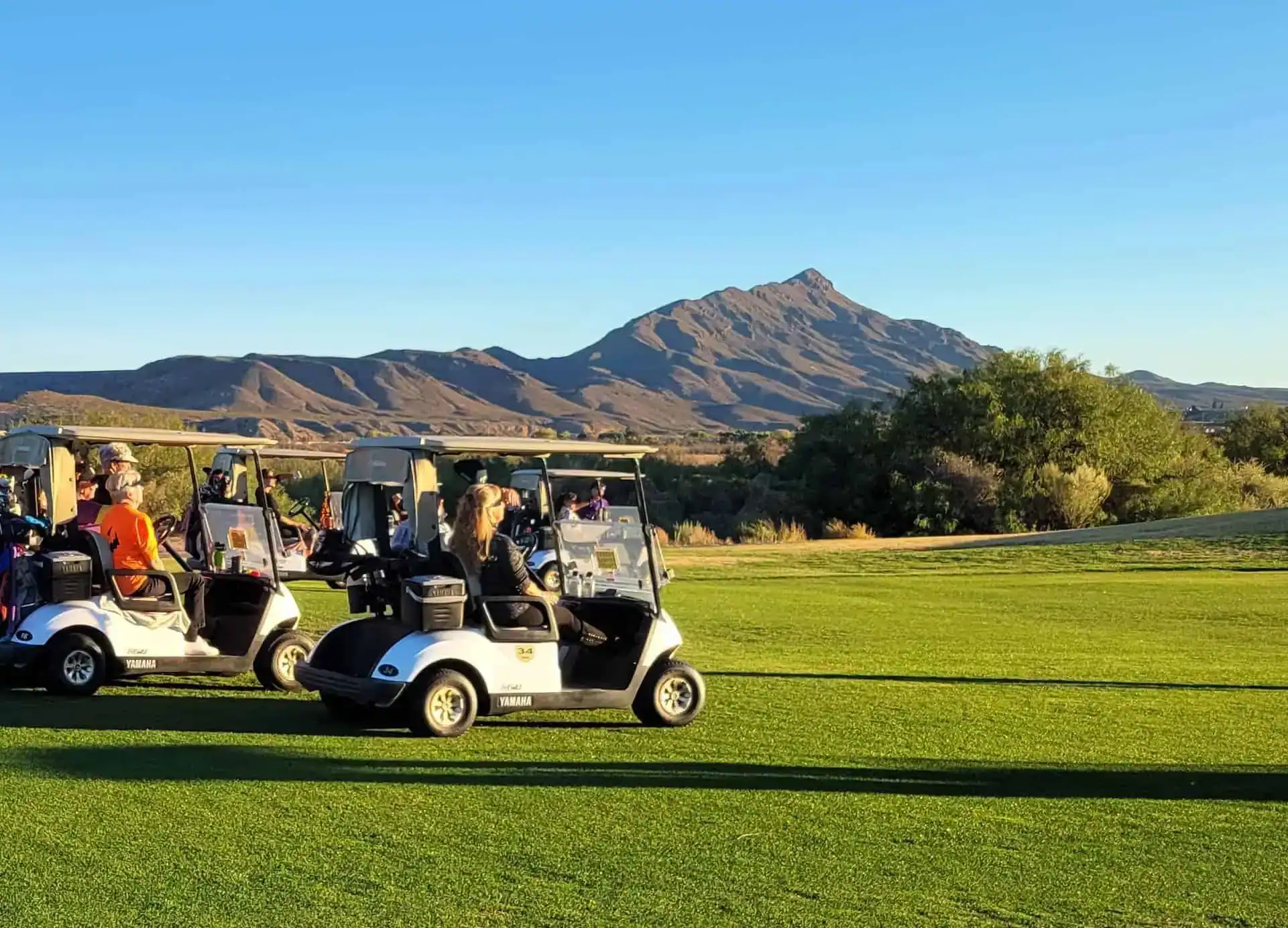 golf-carts-on-the-fring-at-turtleback-mountain-golf-and-resort golf carts on the fring at turtleback mountain golf and resort