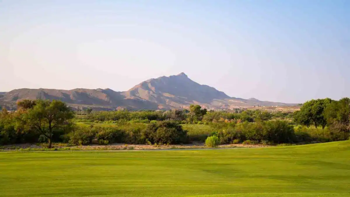 green fairway at turtleback mountain resort