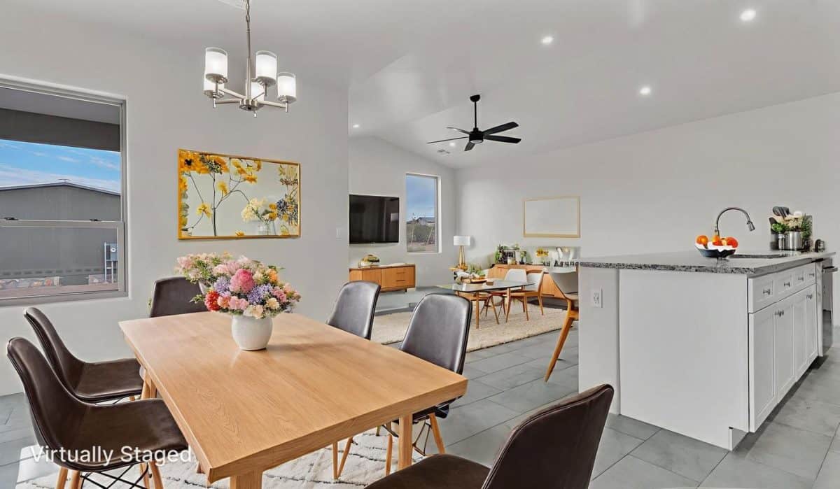 402 skyline kitchen dining staged